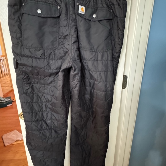 carhartt pants Women’s Unisex Xxl 20 Super Duty Quilted Double Knee Winter black - Picture 5 of 7